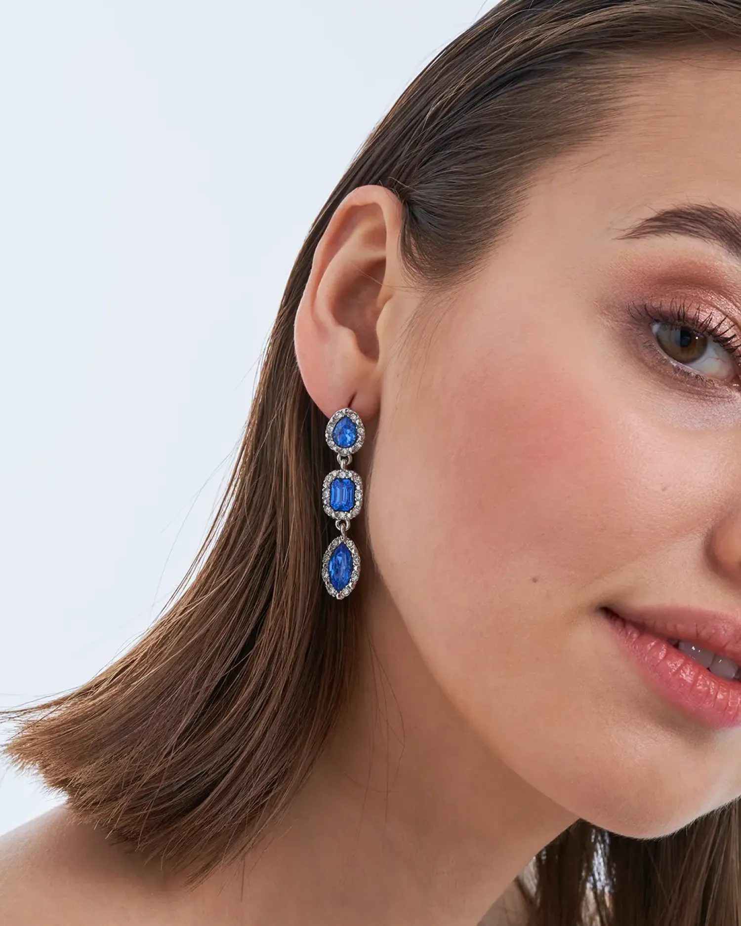 Sale Bijou Brigitte Orecchini a perno - Blue Dream