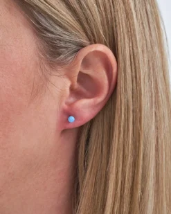 Hot Bijou Brigitte Orecchini a perno - Blue Opal
