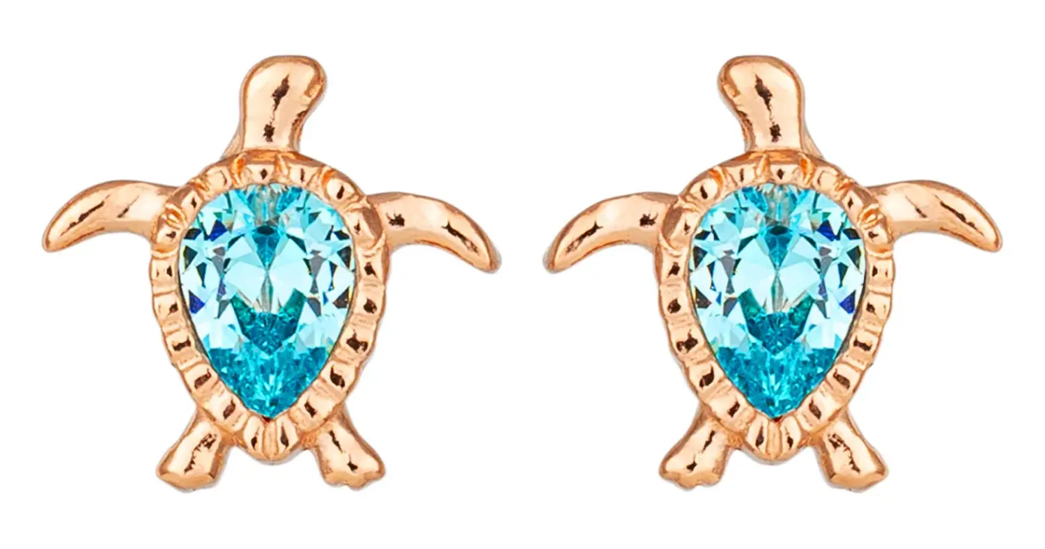 Outlet Bijou Brigitte Orecchini a perno - Blue Shell