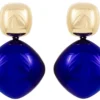 Discount Bijou Brigitte Orecchini a perno - Blue Shimmer