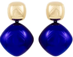 Discount Bijou Brigitte Orecchini a perno - Blue Shimmer