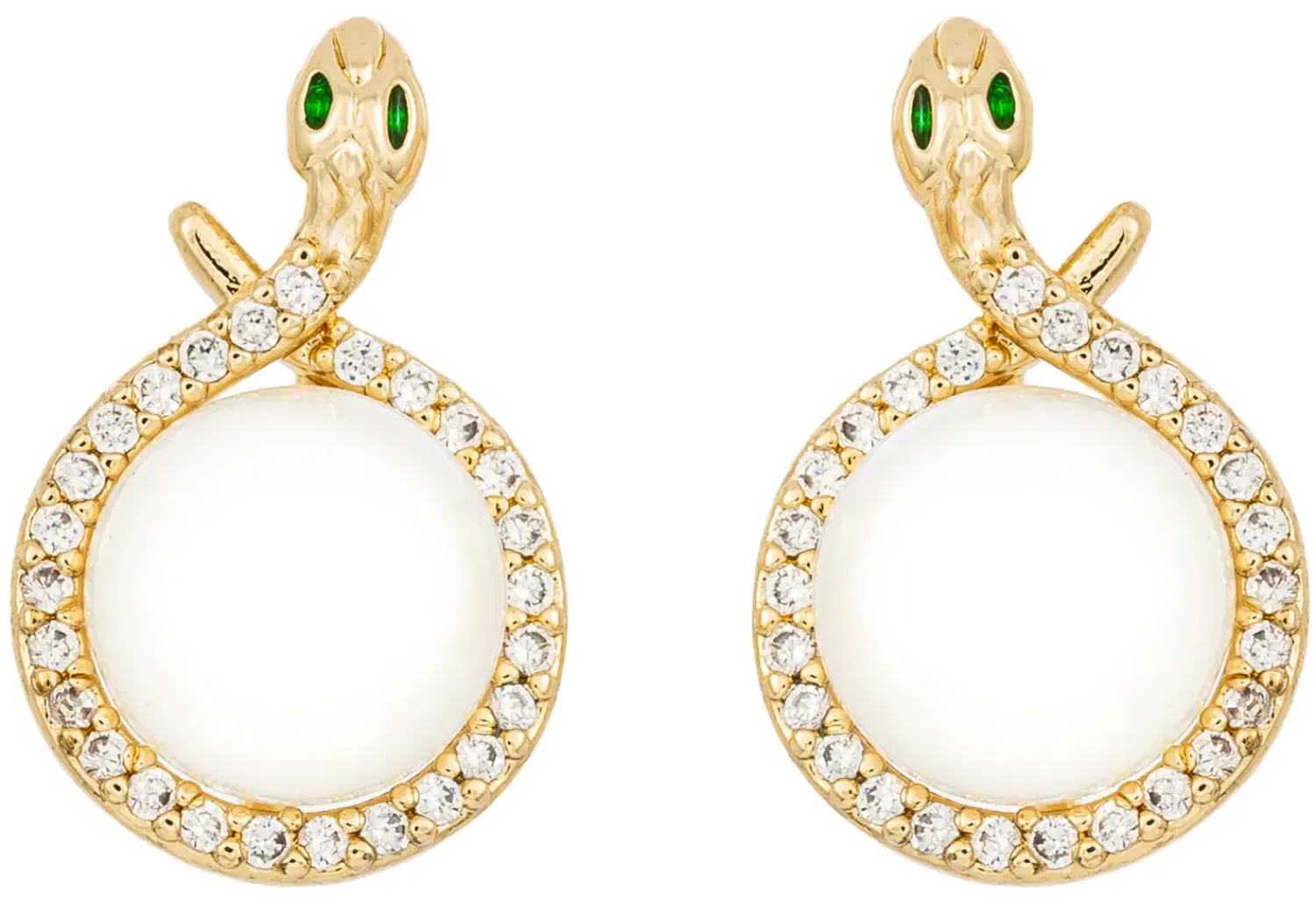 Bijou Brigitte Orecchini a perno - Brass Shine