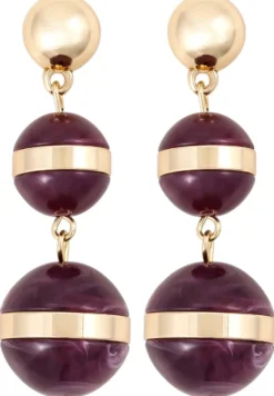 Outlet Bijou Brigitte Orecchini a perno - Burgundy Balls