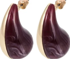 Best Bijou Brigitte Orecchini a perno - Burgundy Dream