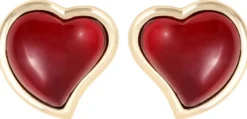 Sale Bijou Brigitte Orecchini a perno - Burgundy Hearts