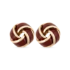 Best Bijou Brigitte Orecchini a perno - Burgundy Knot