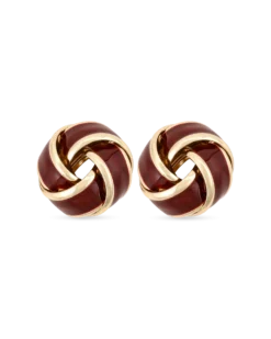 Best Bijou Brigitte Orecchini a perno - Burgundy Knot