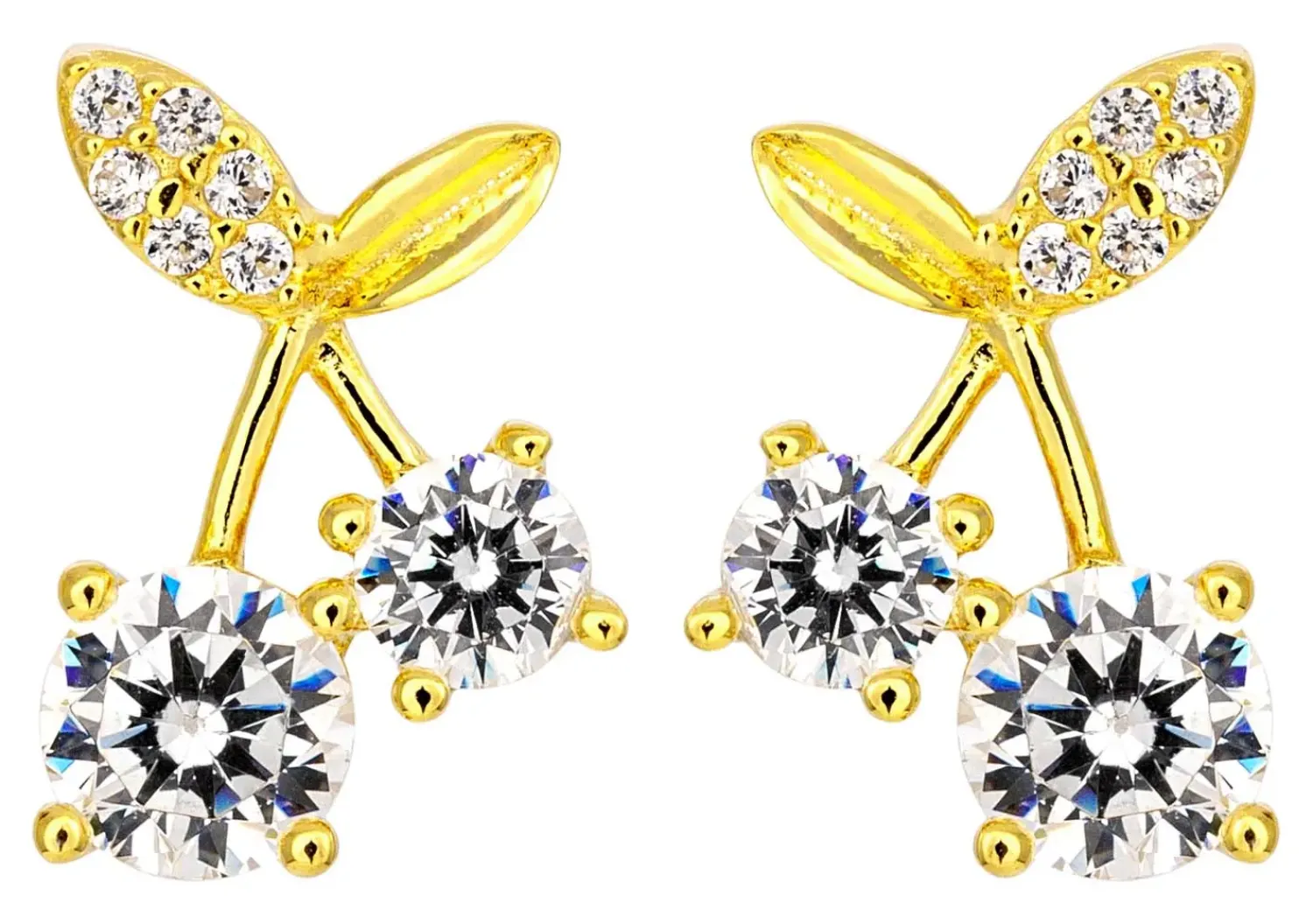 Clearance Bijou Brigitte Orecchini a perno - Cherry Sparkle