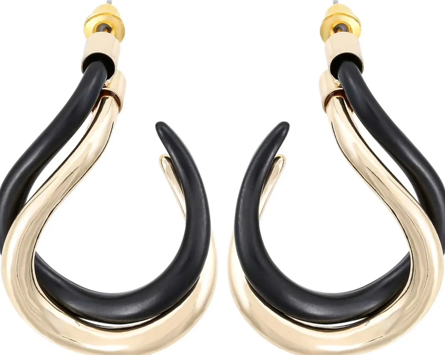 Sale Bijou Brigitte Orecchini a perno - Chunky Black