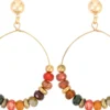 Best Bijou Brigitte Orecchini a perno - Colourful Agate
