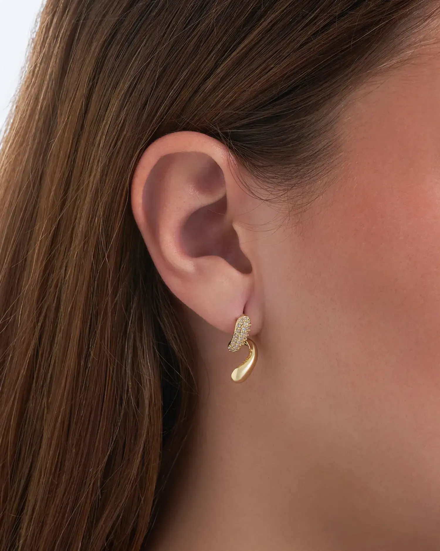 Sale Bijou Brigitte Orecchini a perno - Curved Sparkle