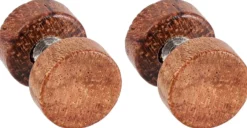Bijou Brigitte Orecchini a perno da uomo - Wood Circle