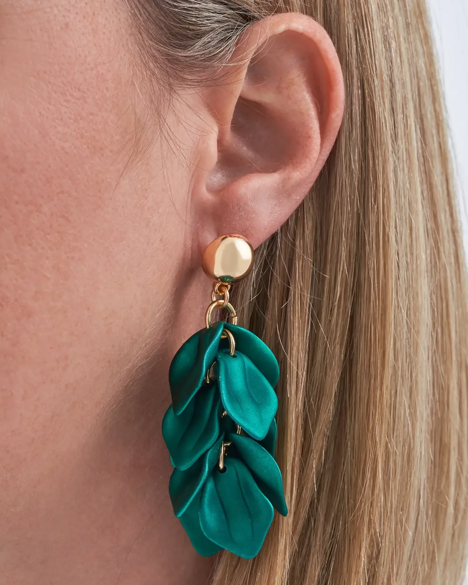 Sale Bijou Brigitte Orecchini a perno - Emerald Leaves