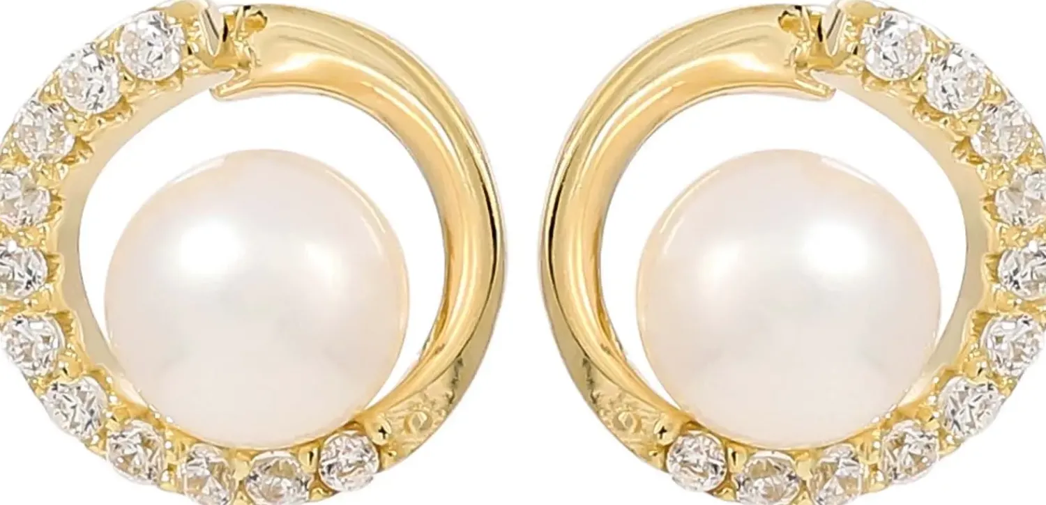 Sale Bijou Brigitte Orecchini a perno - Flattering Pearls