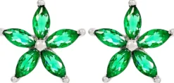 Discount Bijou Brigitte Orecchini a perno - Floral Emerald