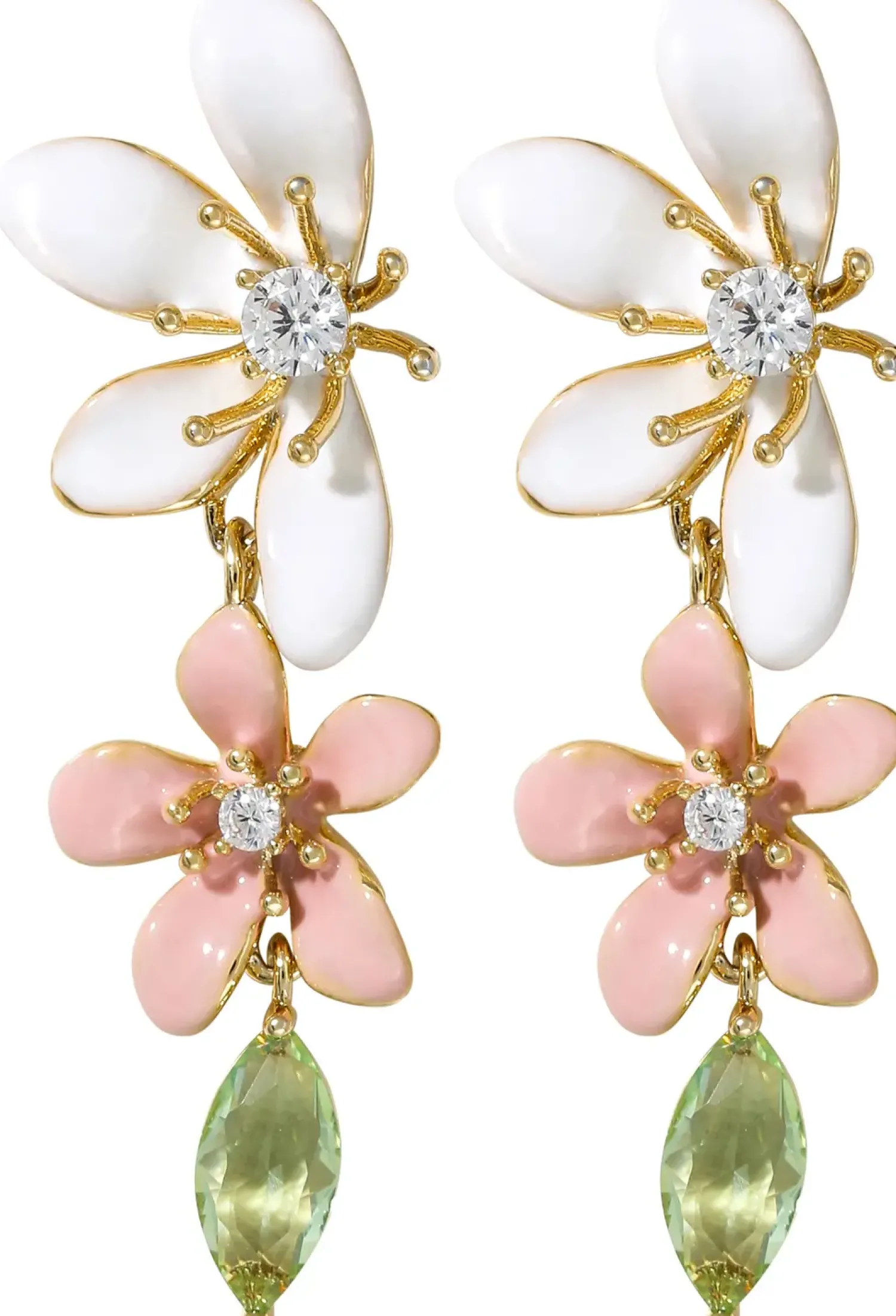 Online Bijou Brigitte Orecchini a perno - Floral Leaves