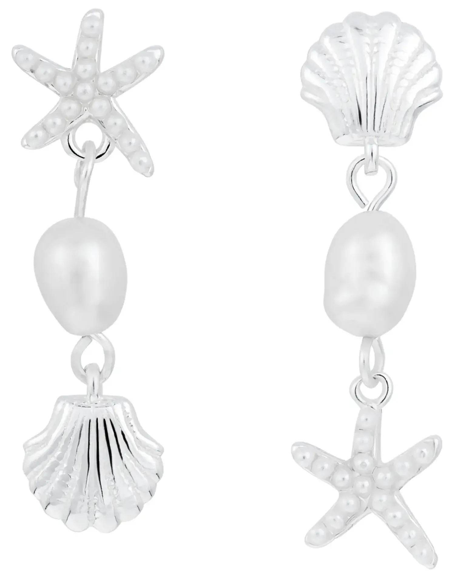 Sale Bijou Brigitte Orecchini a perno - Freshwater Shells