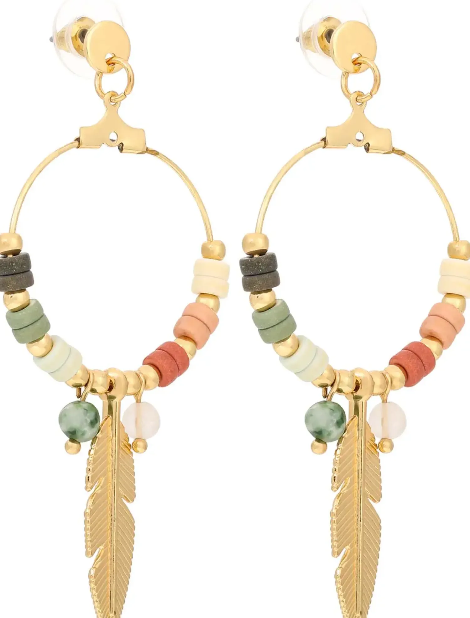 Online Bijou Brigitte Orecchini a perno - Gem Feather