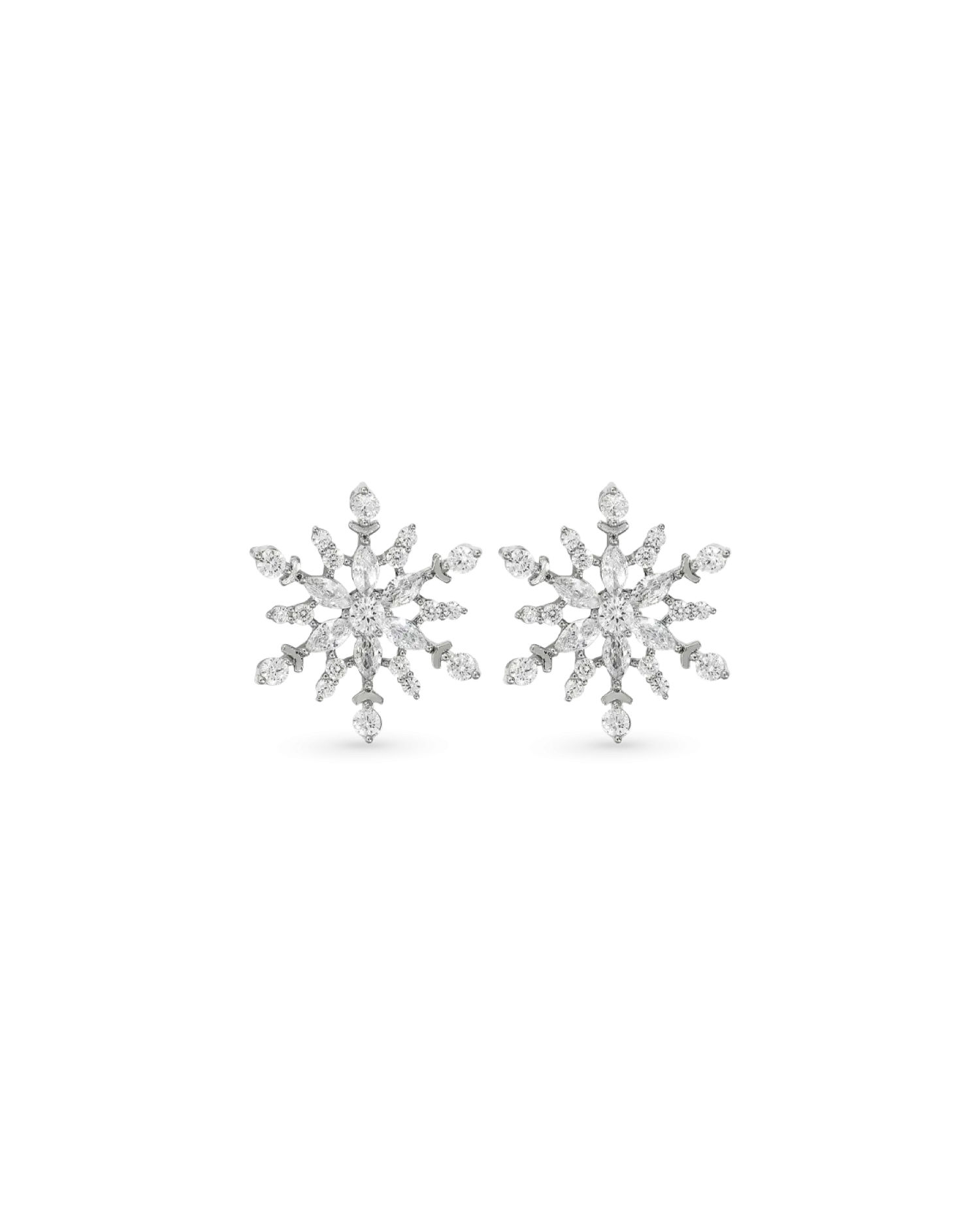 Sale Bijou Brigitte Orecchini a perno - Gleaming Snowflake