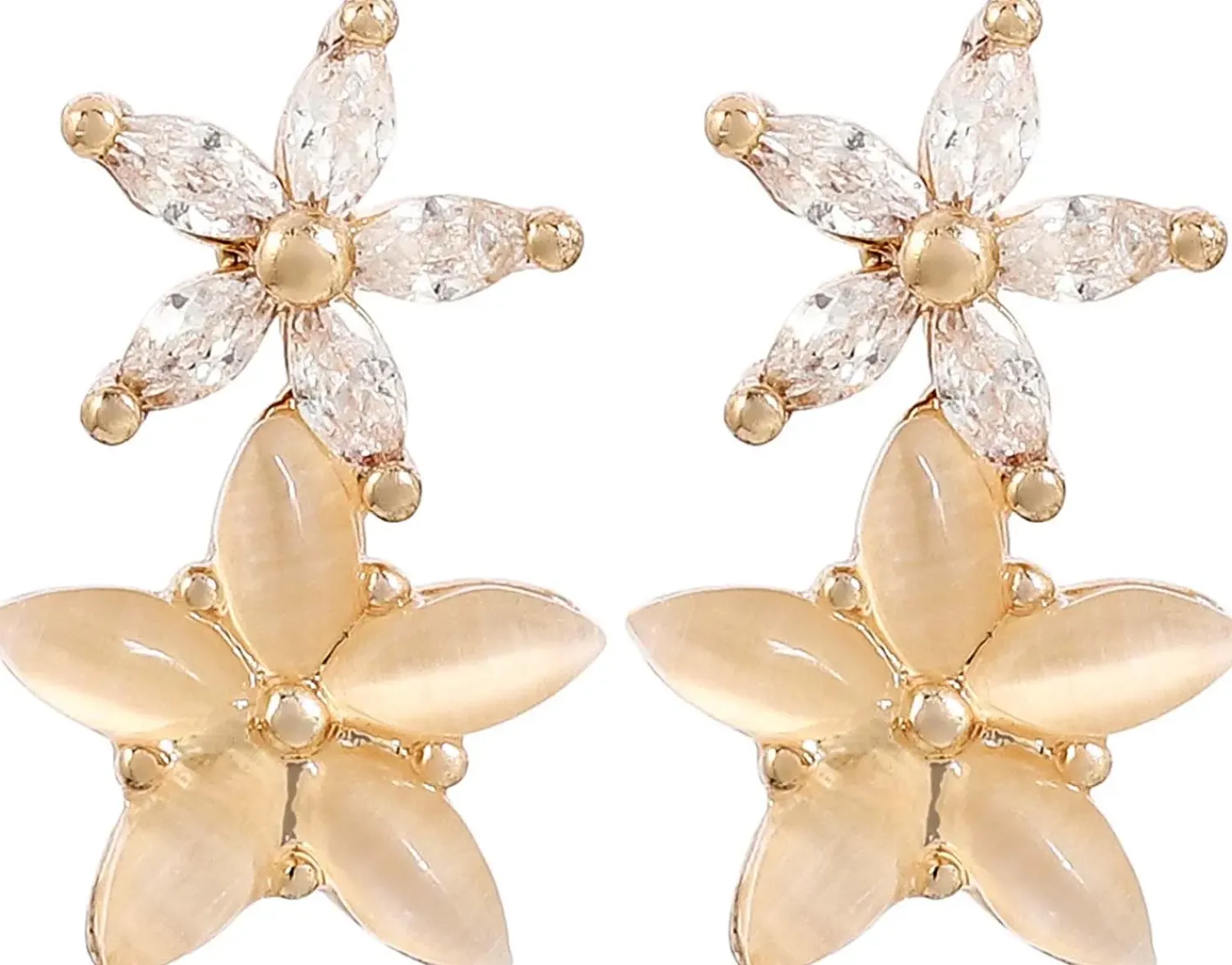 Discount Bijou Brigitte Orecchini a perno - Gold Blossom