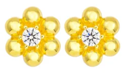 Discount Bijou Brigitte Orecchini a perno - Golden Bloom