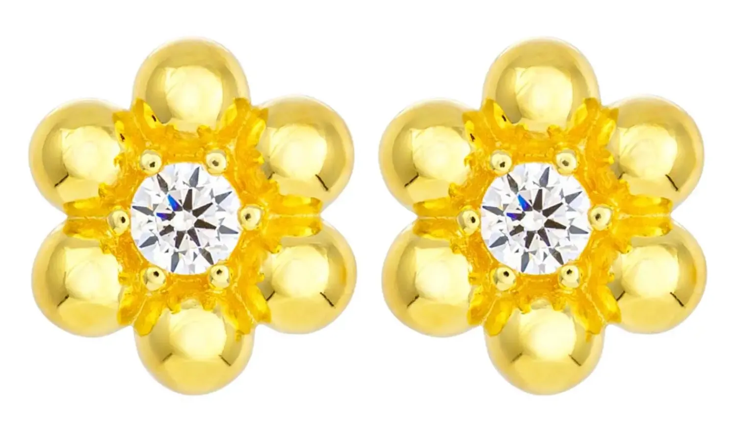 Discount Bijou Brigitte Orecchini a perno - Golden Bloom