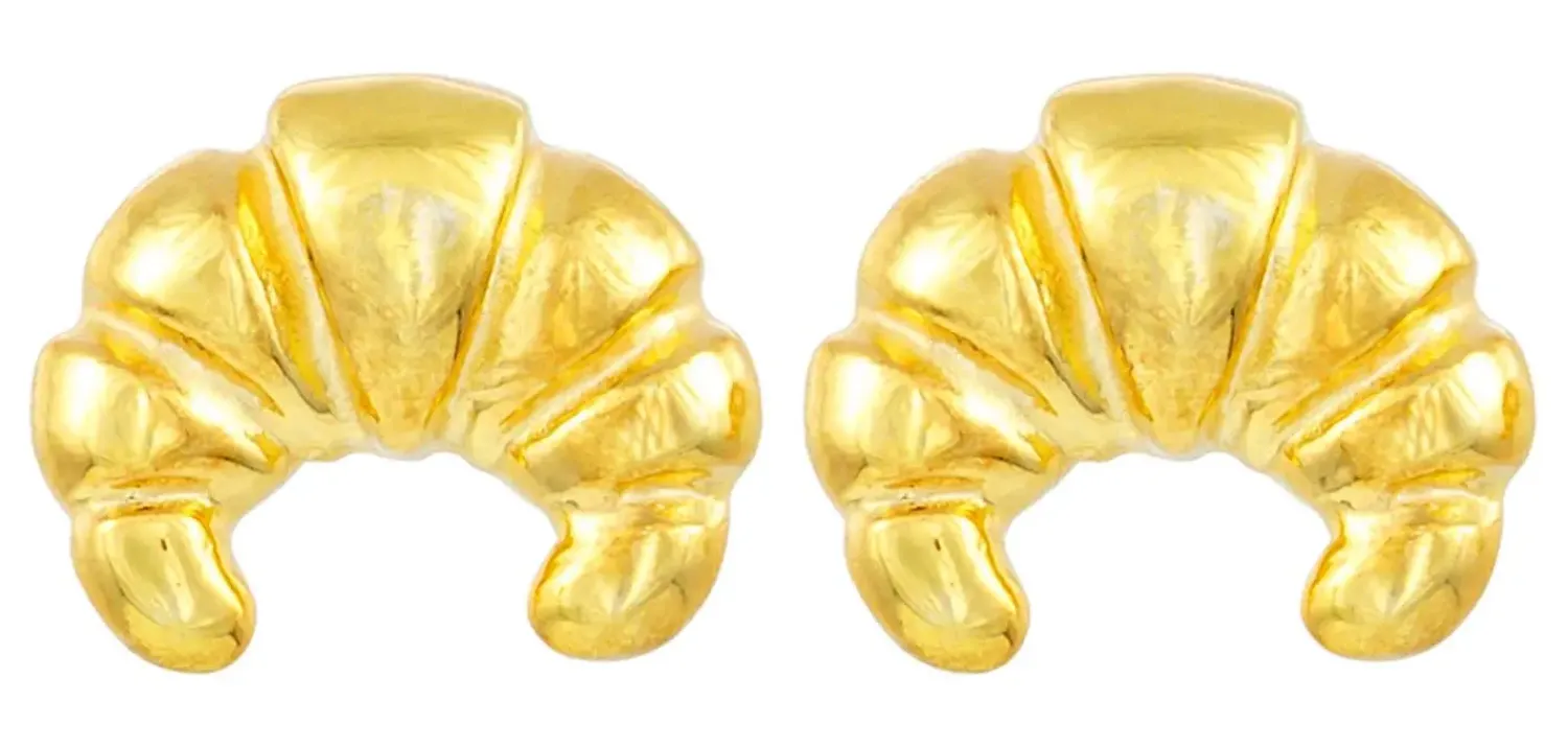 Bijou Brigitte Orecchini a perno - Golden Croissant