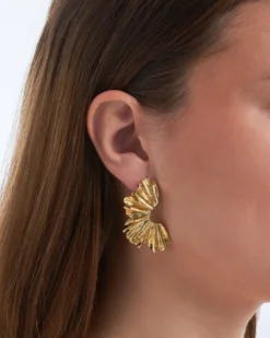 Best Bijou Brigitte Orecchini a perno - Golden Fan