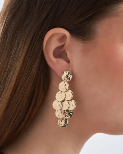 Discount Bijou Brigitte Orecchini a perno - Golden Marquise