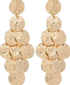 Discount Bijou Brigitte Orecchini a perno - Golden Marquise
