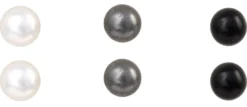 Hot Bijou Brigitte Orecchini a perno - Grey Pearls