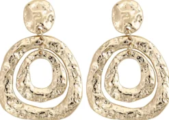 New Bijou Brigitte Orecchini a perno - Hammered Gleam
