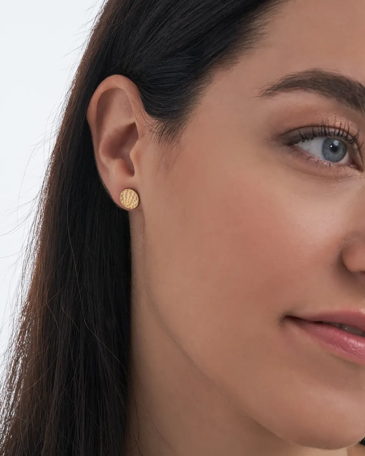 New Bijou Brigitte Orecchini a perno - Hammered Gold