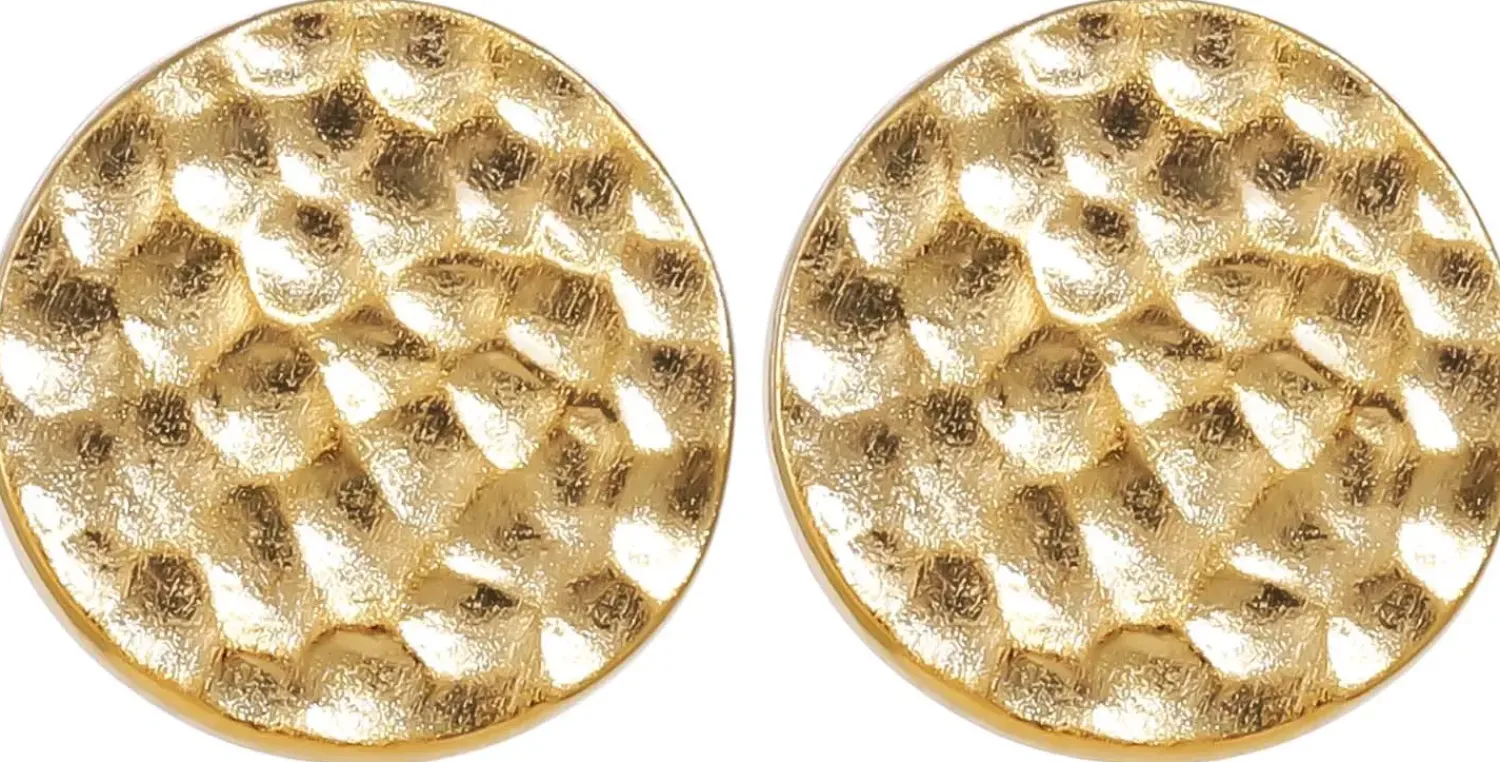 New Bijou Brigitte Orecchini a perno - Hammered Gold