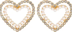 Clearance Bijou Brigitte Orecchini a perno - Heart Duo