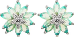 Clearance Bijou Brigitte Orecchini a perno - Iced Flower