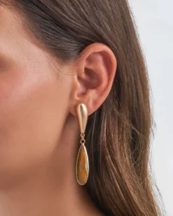Hot Bijou Brigitte Orecchini a perno - Long Gems