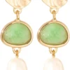 Discount Bijou Brigitte Orecchini a perno - Pastel Aventurine