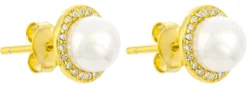 Hot Bijou Brigitte Orecchini a perno - Pearl Halo