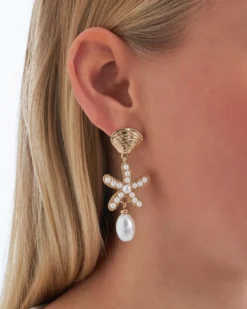 Hot Bijou Brigitte Orecchini a perno - Pearly Shells