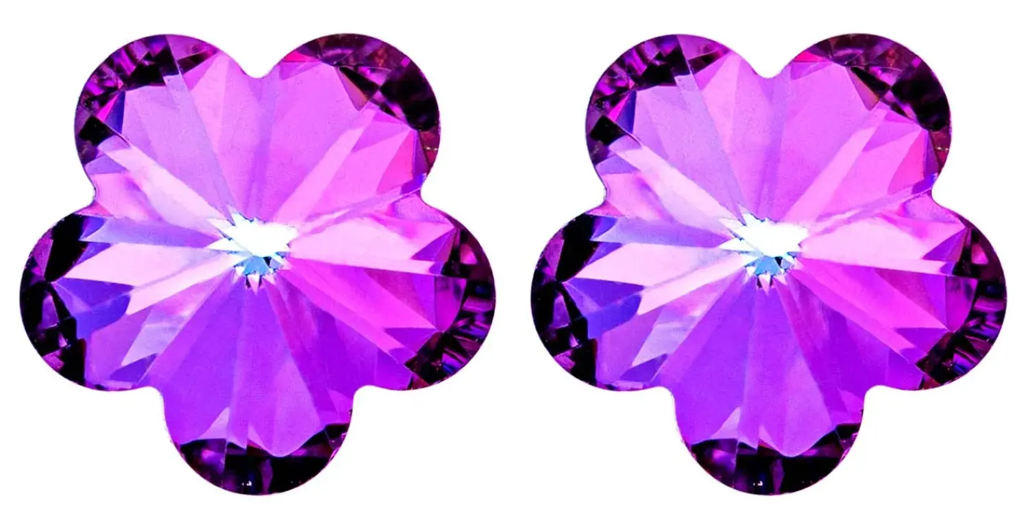 Hot Bijou Brigitte Orecchini a perno - Purple Blossom
