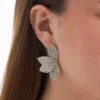 New Bijou Brigitte Orecchini a perno - Rhinestone Flower