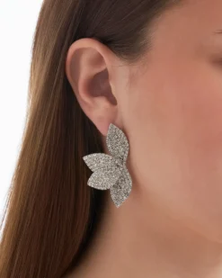 New Bijou Brigitte Orecchini a perno - Rhinestone Flower