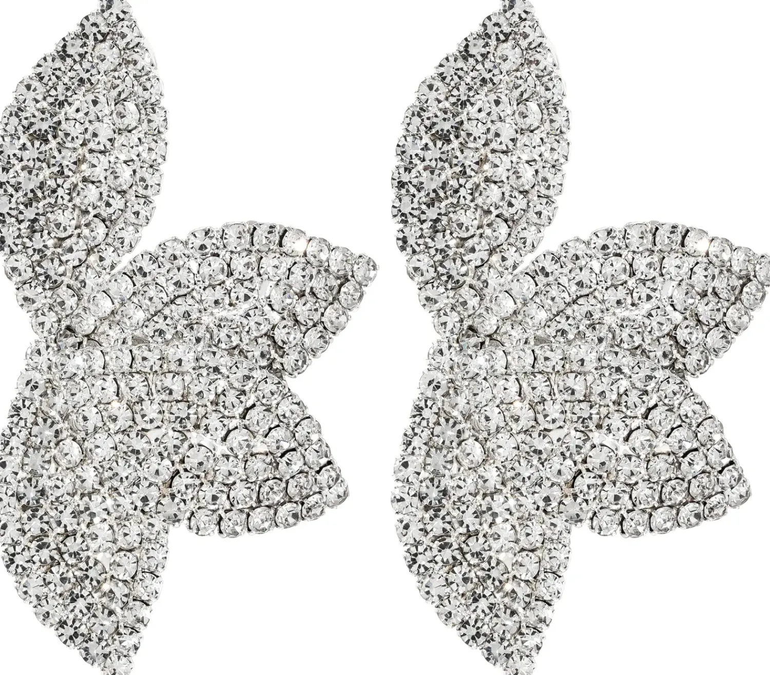 New Bijou Brigitte Orecchini a perno - Rhinestone Flower