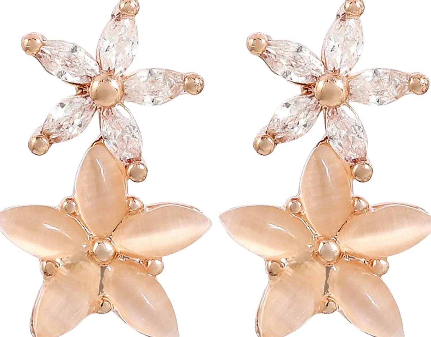 Online Bijou Brigitte Orecchini a perno - Rose Blossom