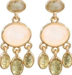 Bijou Brigitte Orecchini a perno - Rose Labradorite