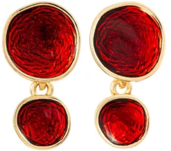 New Bijou Brigitte Orecchini a perno - Ruby Glaze