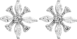 Hot Bijou Brigitte Orecchini a perno - Silver Iceflower