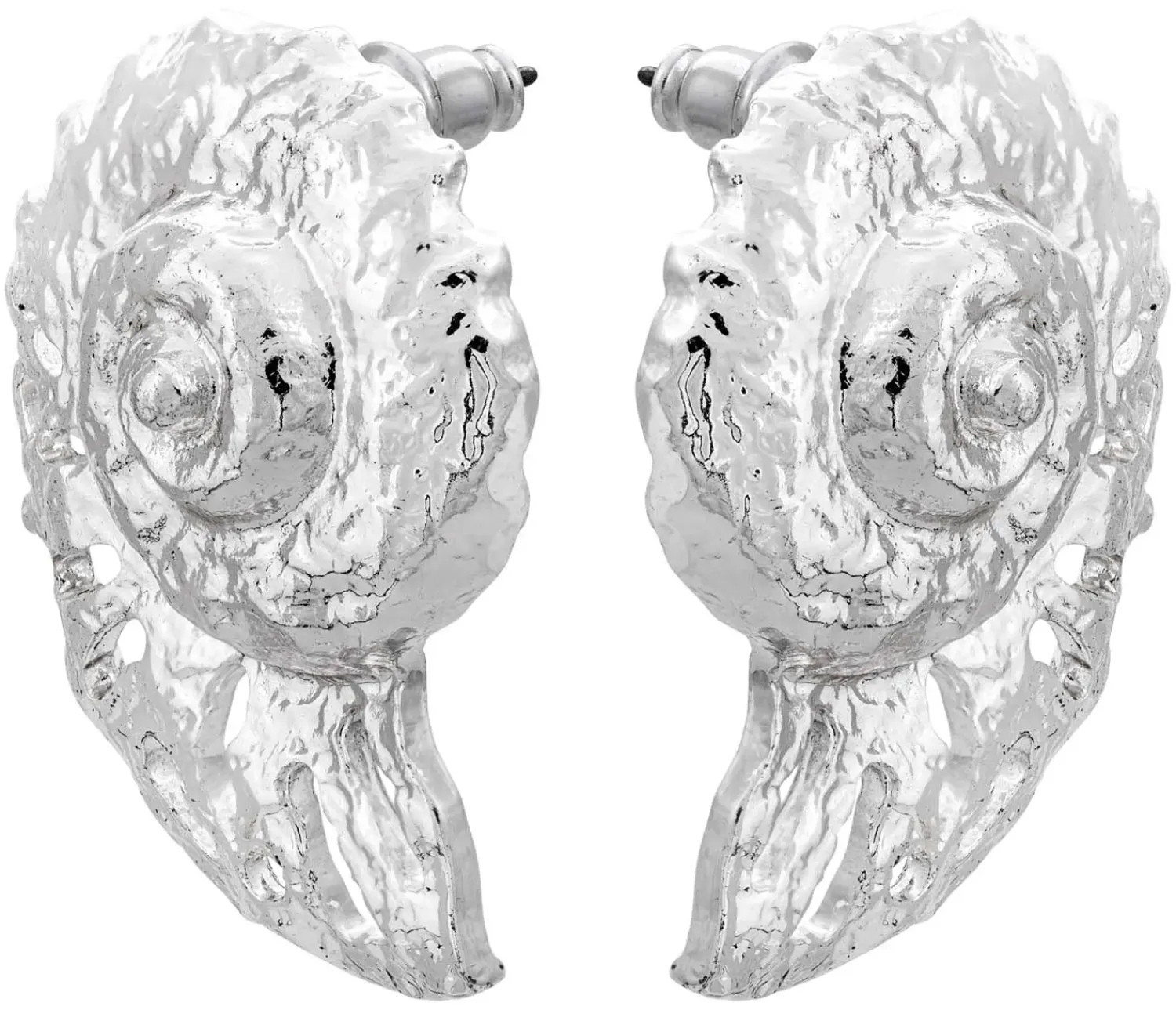 Sale Bijou Brigitte Orecchini a perno - Silver Nautilus
