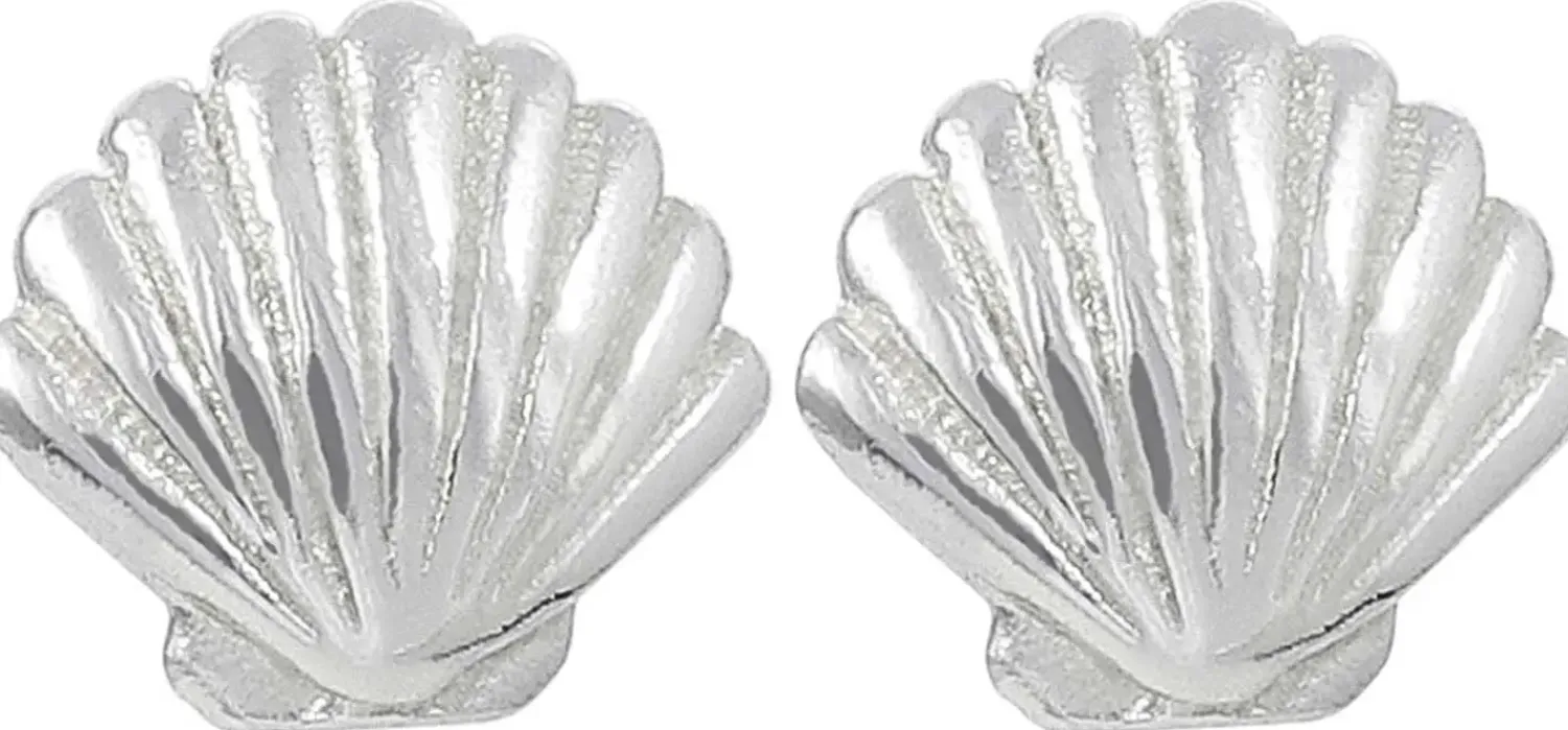 Discount Bijou Brigitte Orecchini a perno - Silver Shell